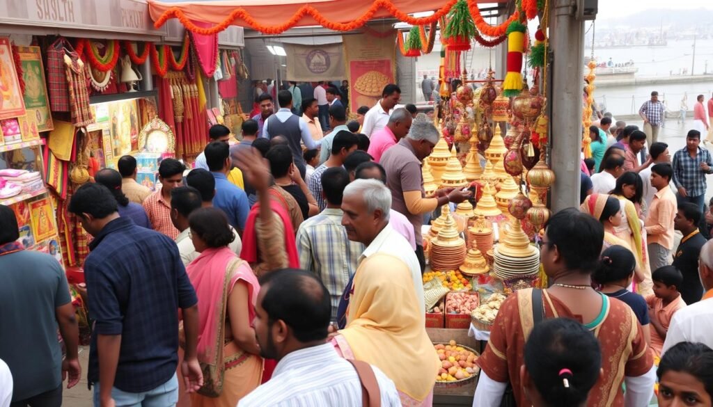 souvenir shopping at kumbh mela